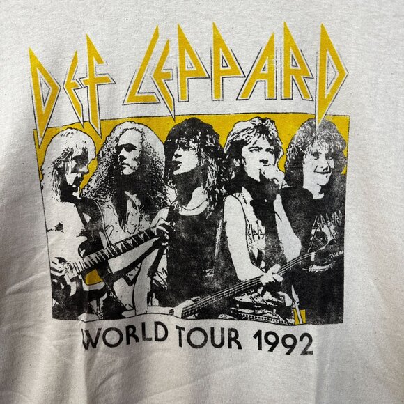 Def Leppard World Tour 1992 Rock Tshirt size Large - Picture 2 of 4